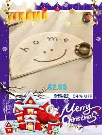 Round Christmas Snowflake Rug – Festive Holiday Floor Mat for Living Room & Tree Decoration