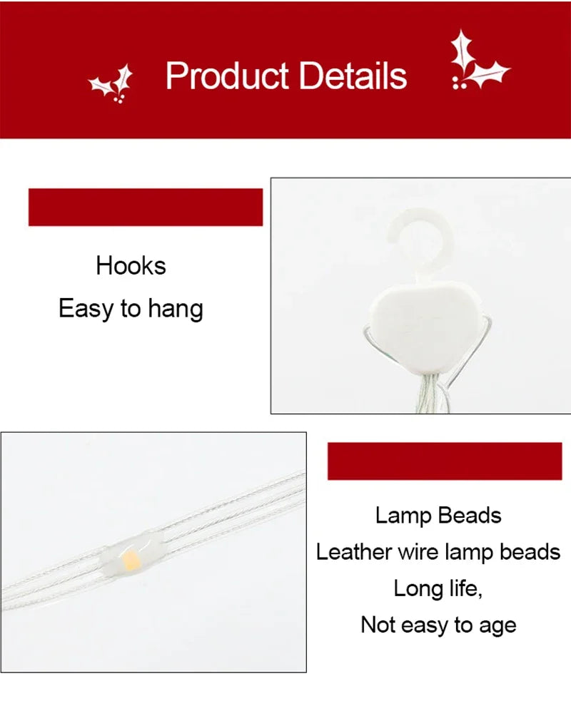 LED Climbing Santa with Light-Up Ladder – Outdoor Christmas Decoration