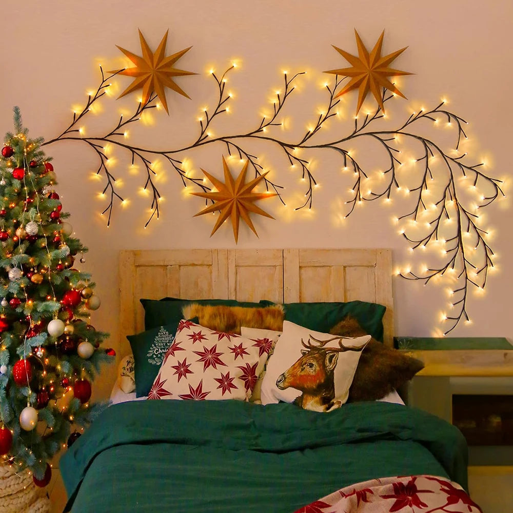 Warm LED Willow Branch Lights for Home Decor