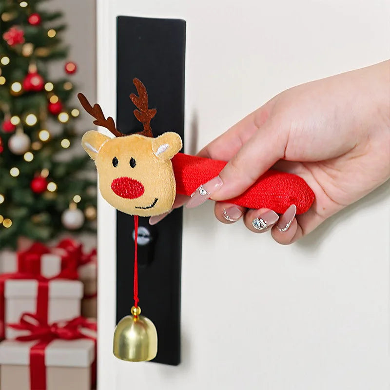 Christmas Door Handle Covers – Santa & Reindeer Decorative Sleeves