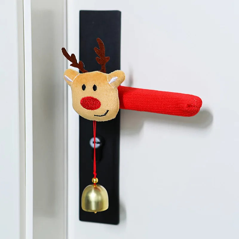 Christmas Door Handle Covers – Santa & Reindeer Decorative Sleeves