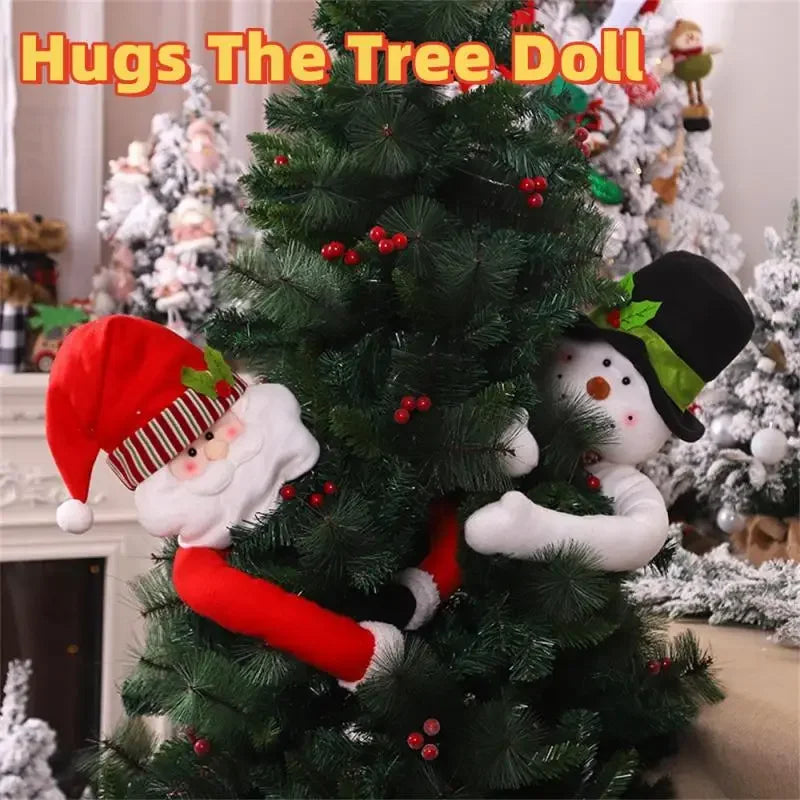 Climbing Santa Outdoor Decoration – Hanging Christmas Window & Wall Ornament