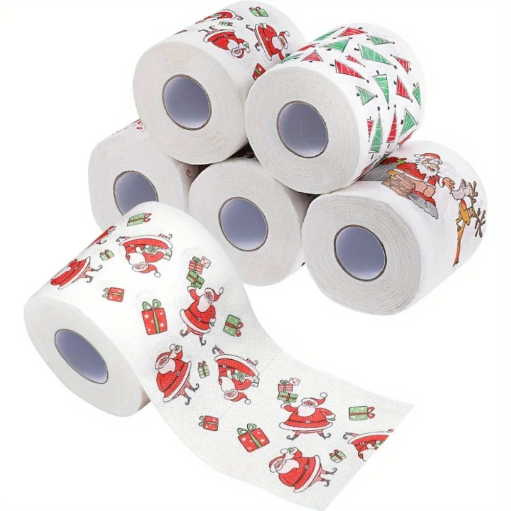 Christmas Printed Toilet Paper – Festive Holiday Bathroom Decor