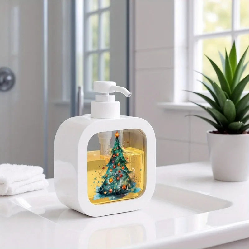 Christmas Tree Soap Dispenser – Holiday Refillable Bottle