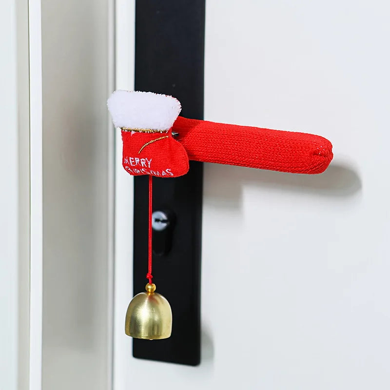 Christmas Door Handle Covers – Santa & Reindeer Decorative Sleeves