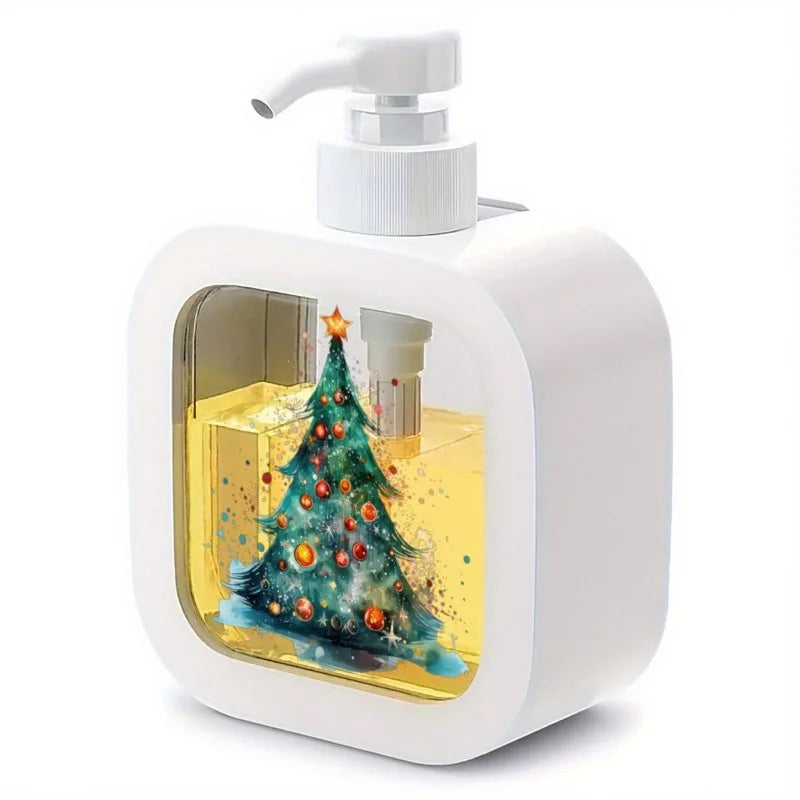 Christmas Tree Soap Dispenser – Holiday Refillable Bottle