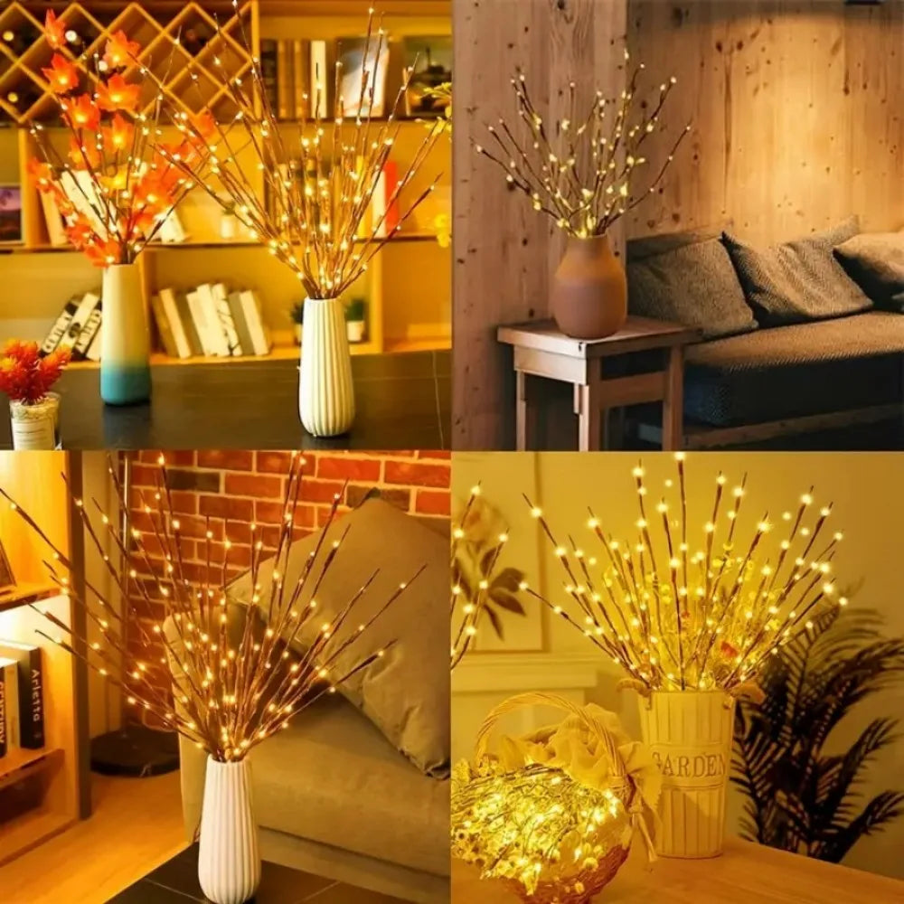LED Willow Branch Lights – Warm White Decorative Tree