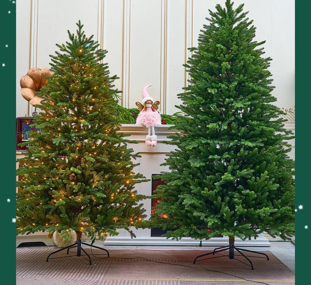 Christmas tree - Pure white encrypted simulation of a bare tree - Large high-end Christmas decoration item