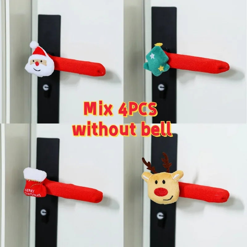 Christmas Door Handle Covers – Santa & Reindeer Decorative Sleeves
