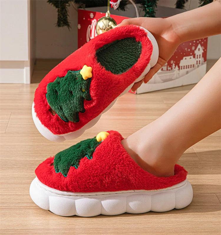 Cute Couple Christmas Slippers