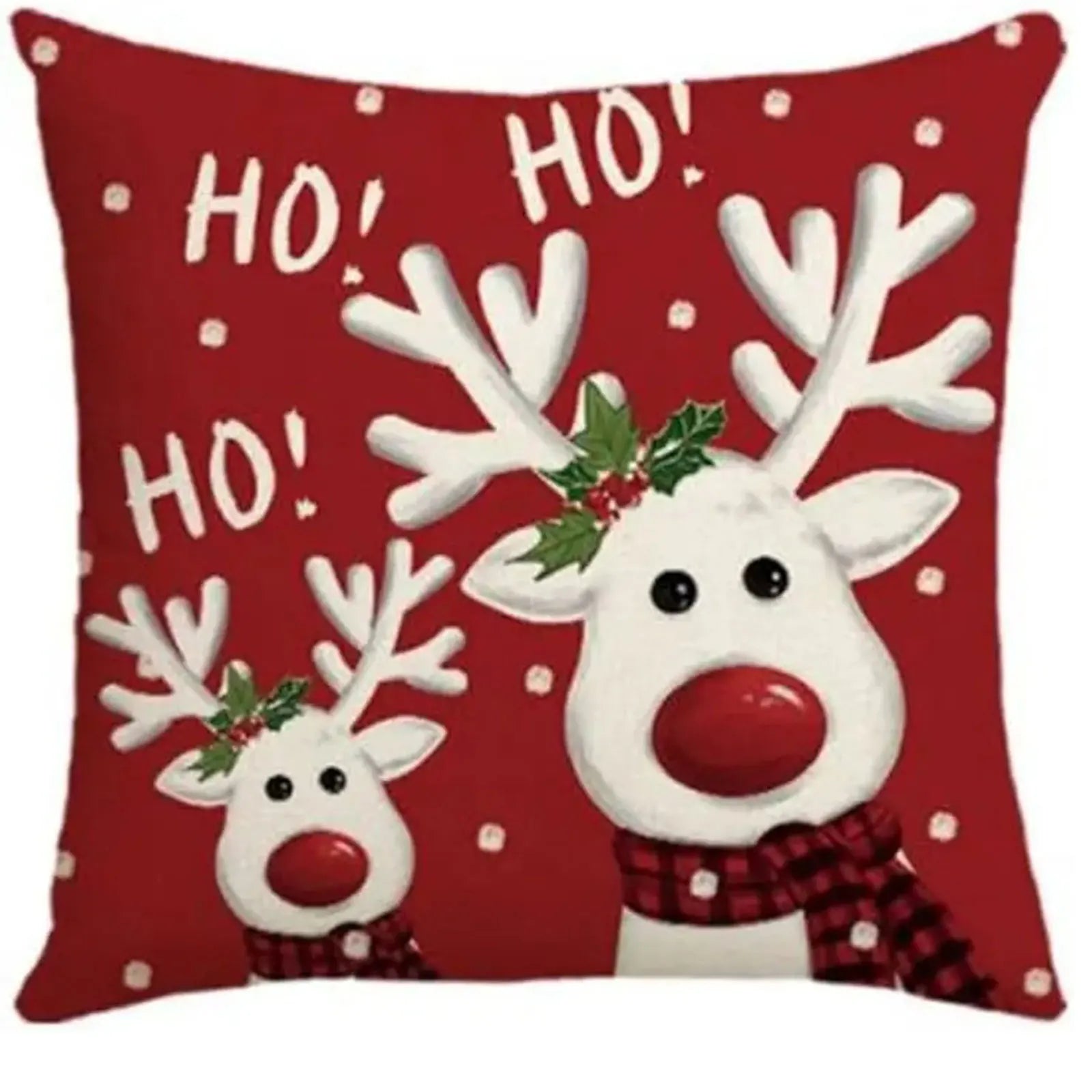 Holiday Throw Pillow Covers – Merry Christmas Set (4 Designs)