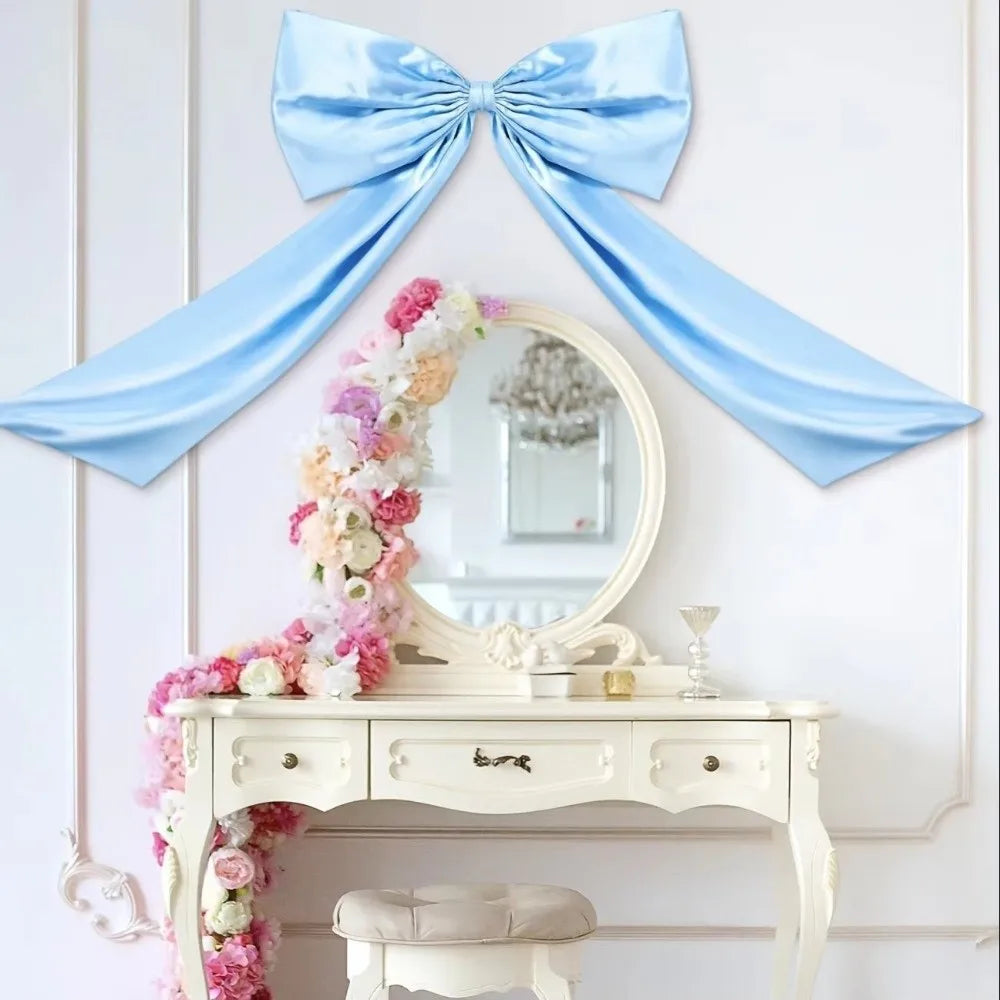 Extra Large Christmas Tree Bow Topper – Elegant Satin Holiday Decoration