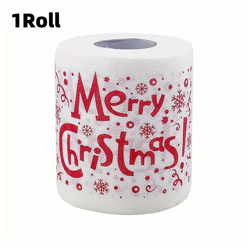 Christmas Printed Toilet Paper – Festive Holiday Bathroom Decor