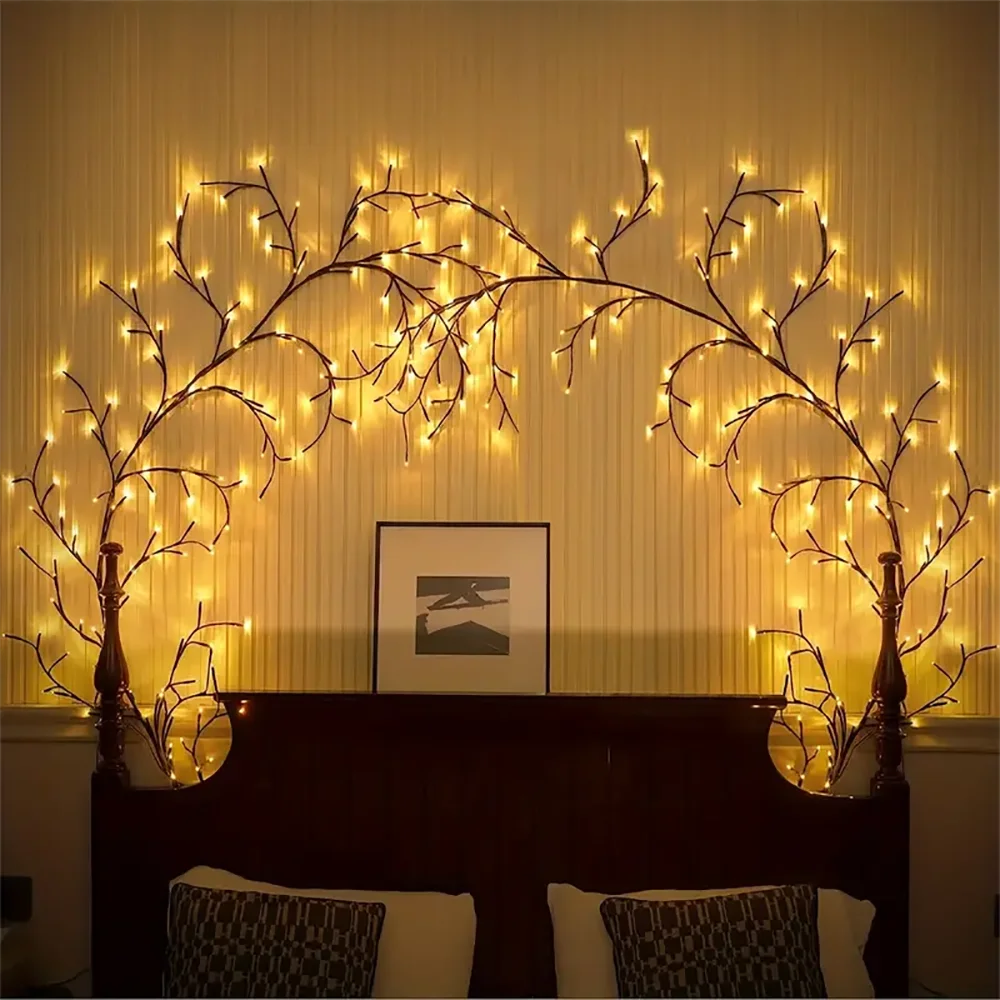 Warm LED Willow Branch Lights for Home Decor