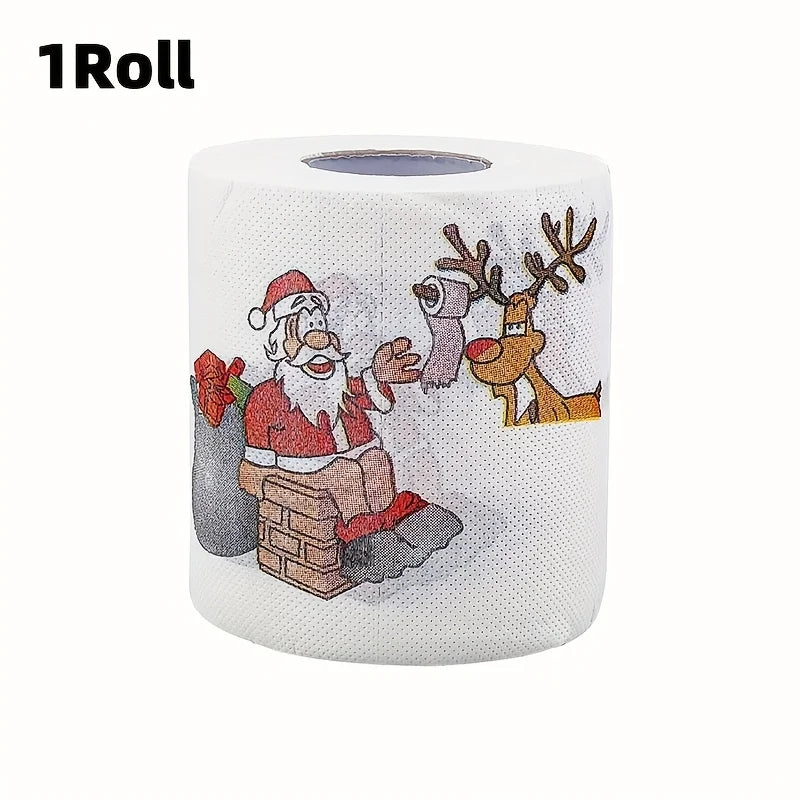 Christmas Printed Toilet Paper – Festive Holiday Bathroom Decor