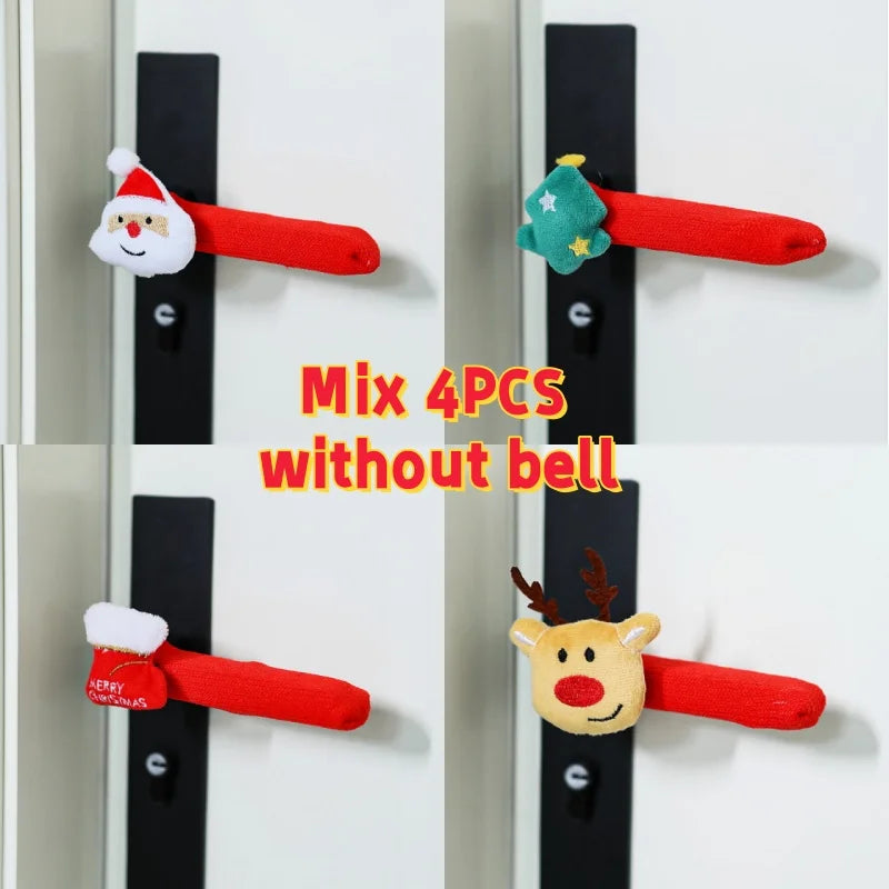 Christmas Door Handle Covers – Santa & Reindeer Decorative Sleeves