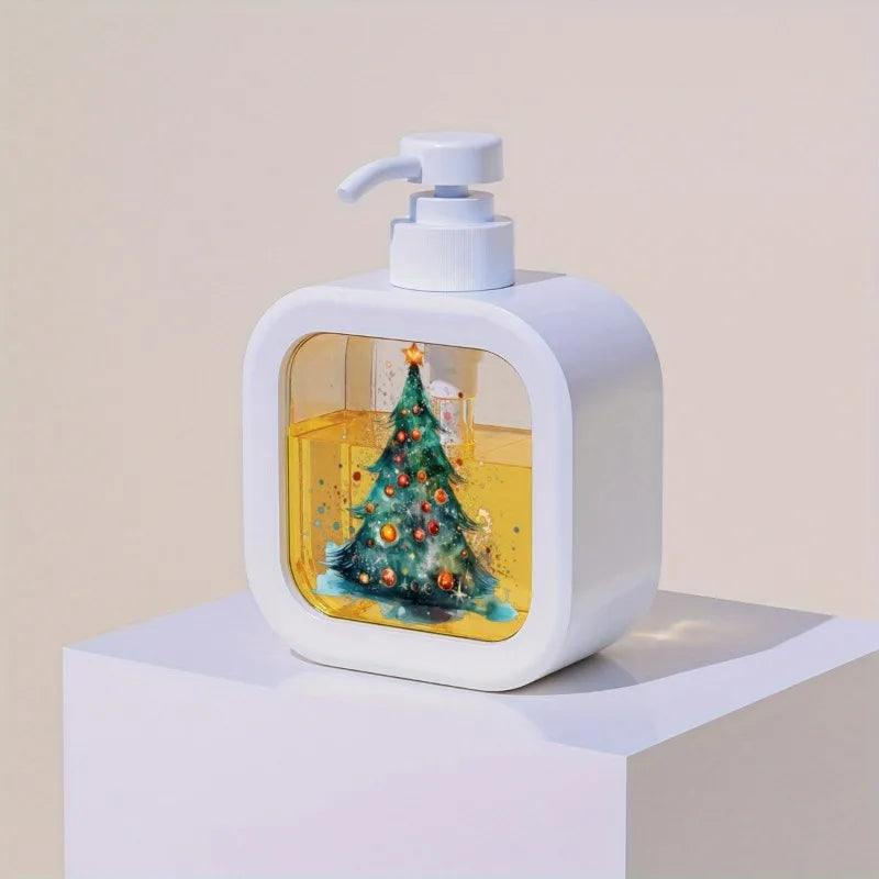 Christmas Tree Soap Dispenser – Holiday Refillable Bottle