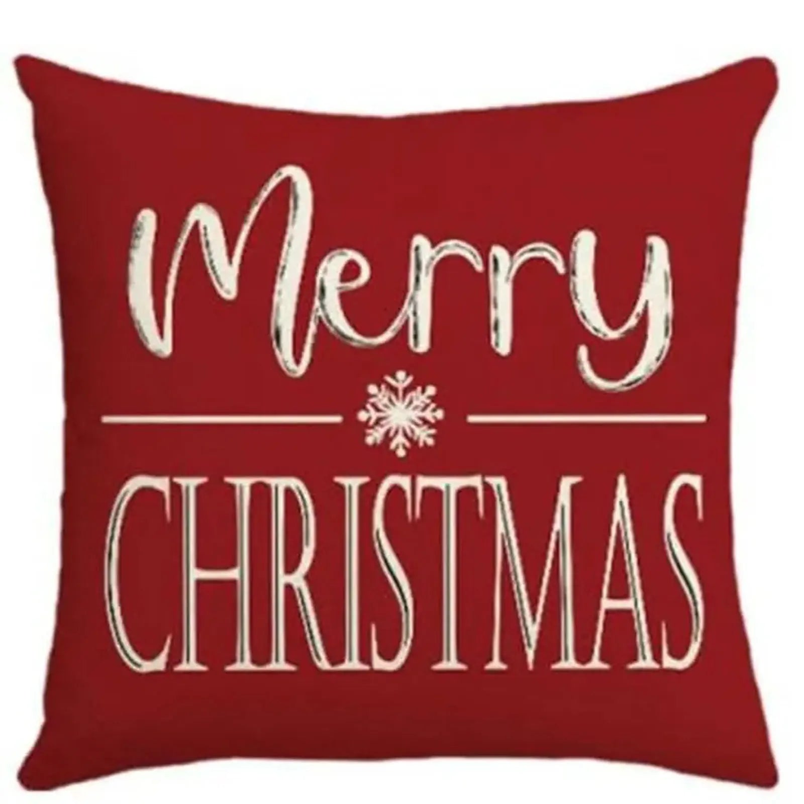 Holiday Throw Pillow Covers – Merry Christmas Set (4 Designs)