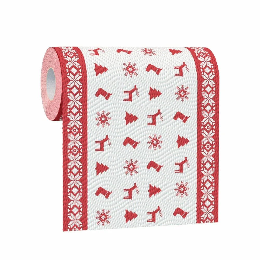 Christmas Pattern Paper Towels – Festive Disposable Kitchen Roll
