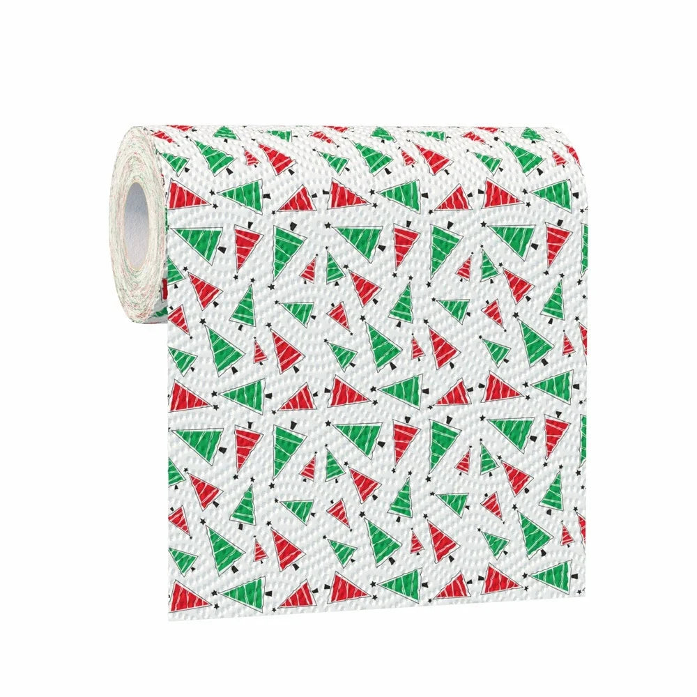 Christmas Pattern Paper Towels – Festive Disposable Kitchen Roll