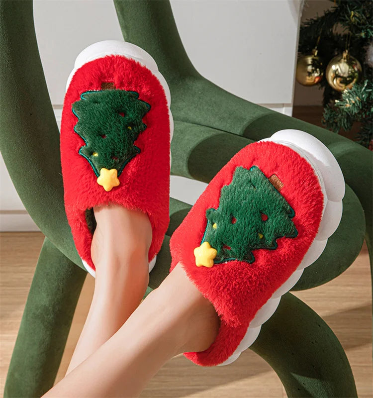 Cute Couple Christmas Slippers