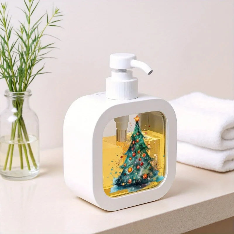 Christmas Tree Soap Dispenser – Holiday Refillable Bottle