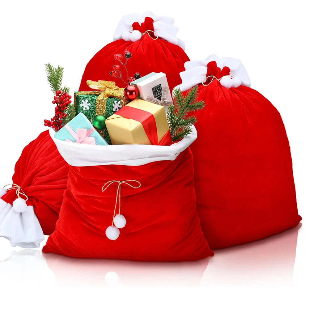 Christmas Red Velvet Bags
