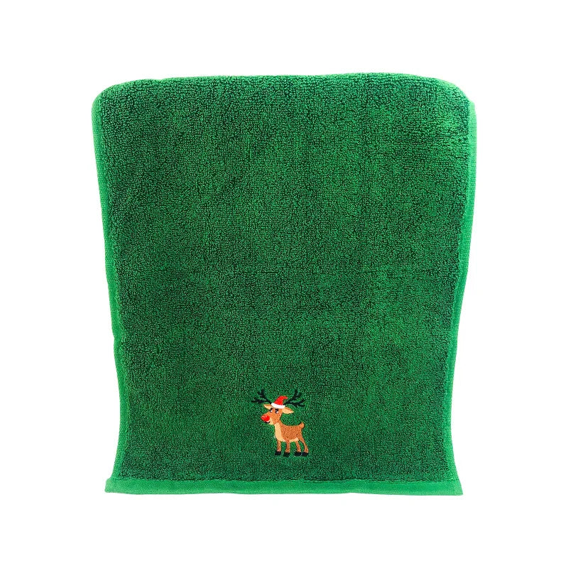 Soft Cotton Towels 3/4pcs Set Merry Christmas Santa Claus Hand Towels 32x45cm Absorbent Hand Bath Towels for Home Hotel Bathroom