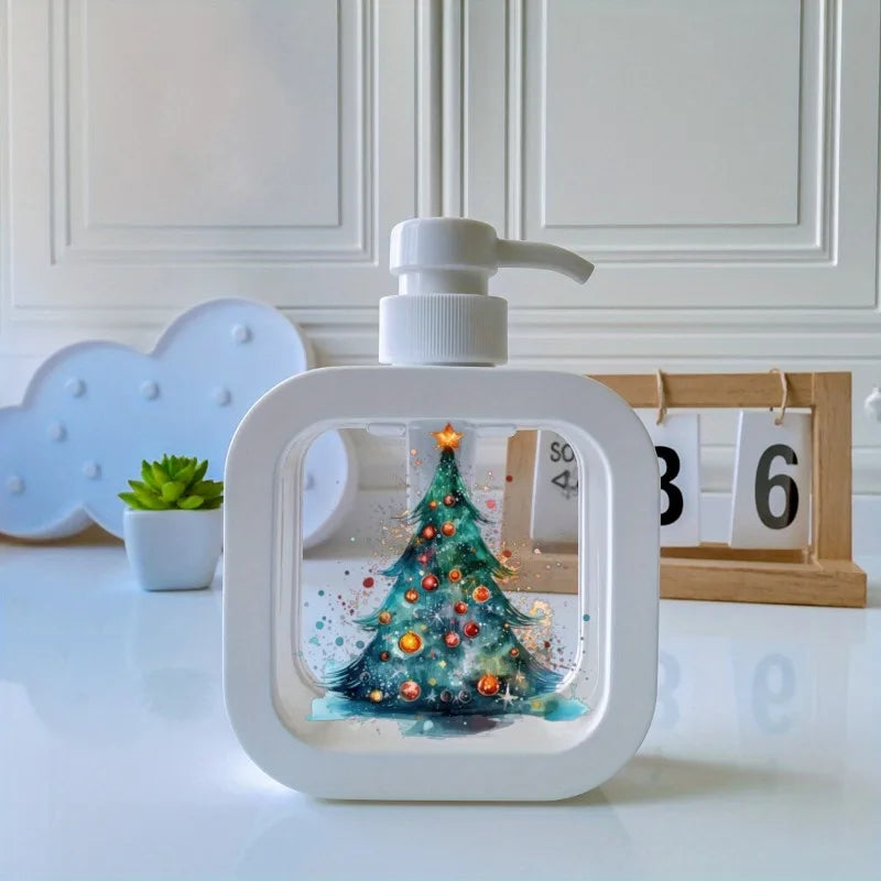 Christmas Tree Soap Dispenser – Holiday Refillable Bottle