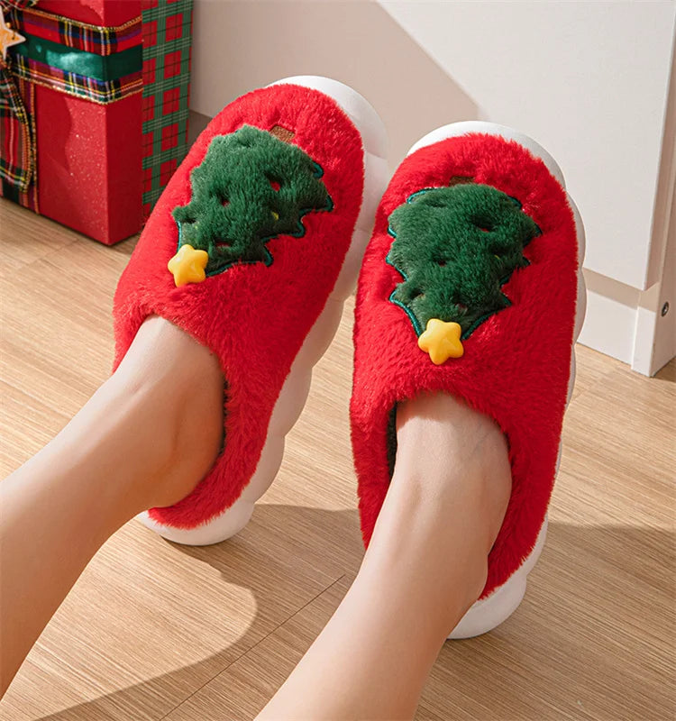 Cute Couple Christmas Slippers