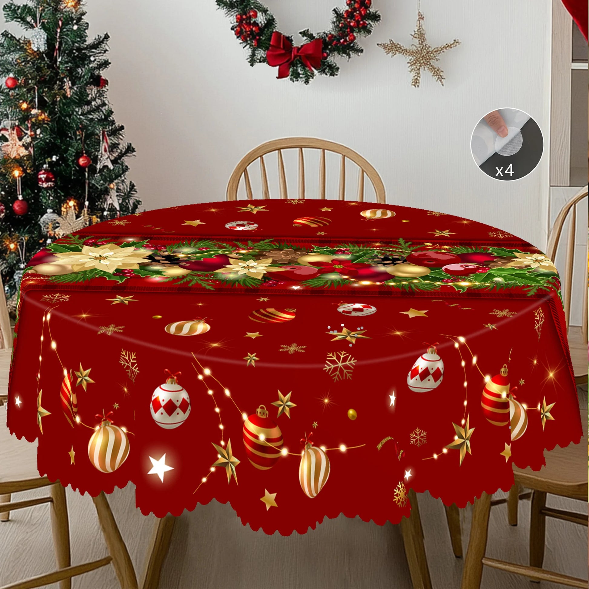 Christmas Tablecloth – Festive Waterproof Holiday Table Cover