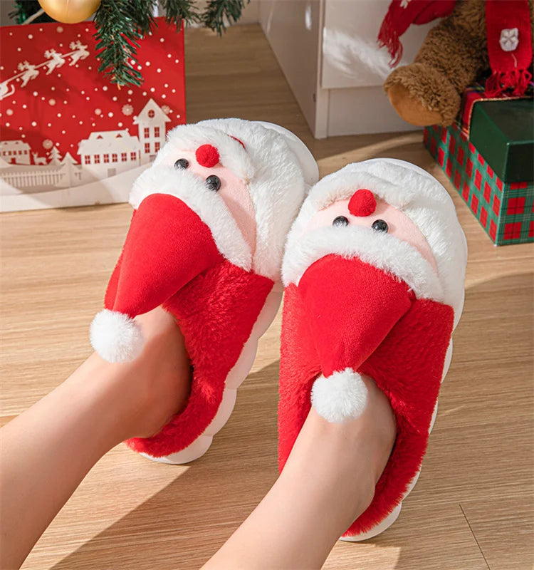 Cute Couple Christmas Slippers