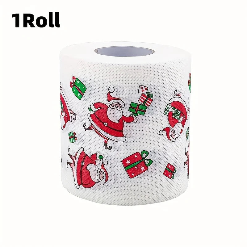 Christmas Printed Toilet Paper – Festive Holiday Bathroom Decor