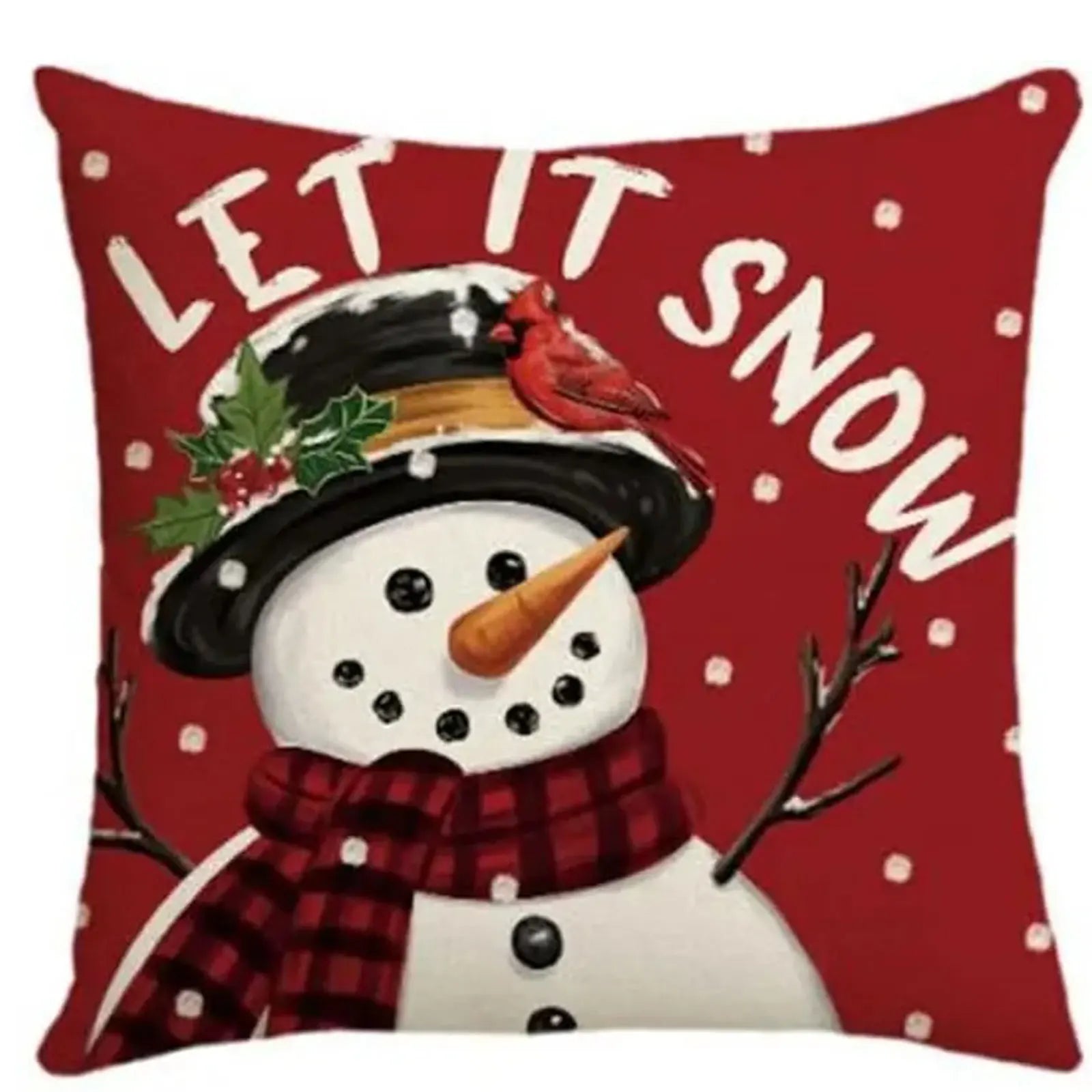 Holiday Throw Pillow Covers – Merry Christmas Set (4 Designs)