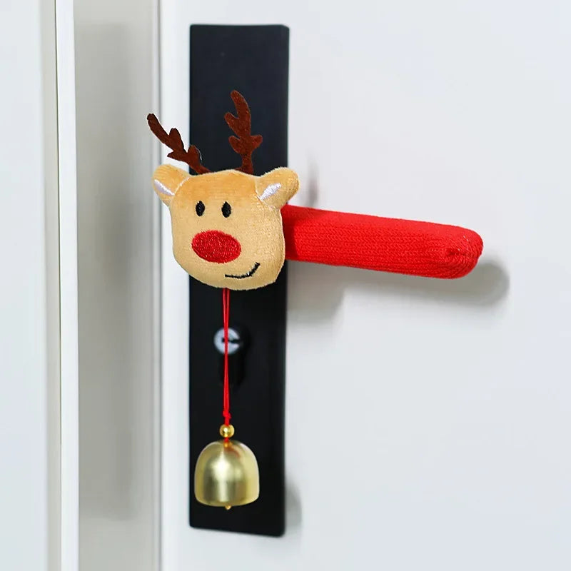 Christmas Door Handle Covers – Santa & Reindeer Decorative Sleeves