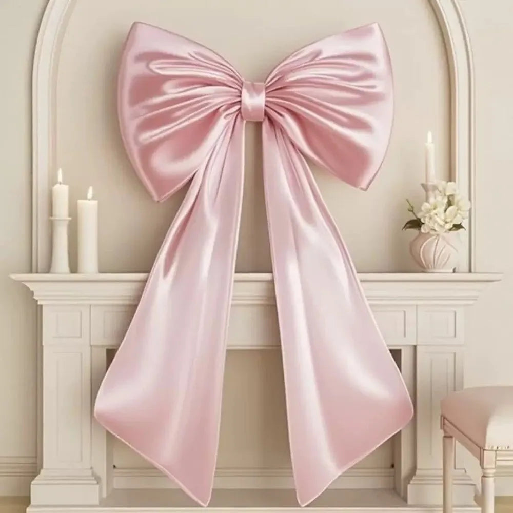 Extra Large Christmas Tree Bow Topper – Elegant Satin Holiday Decoration