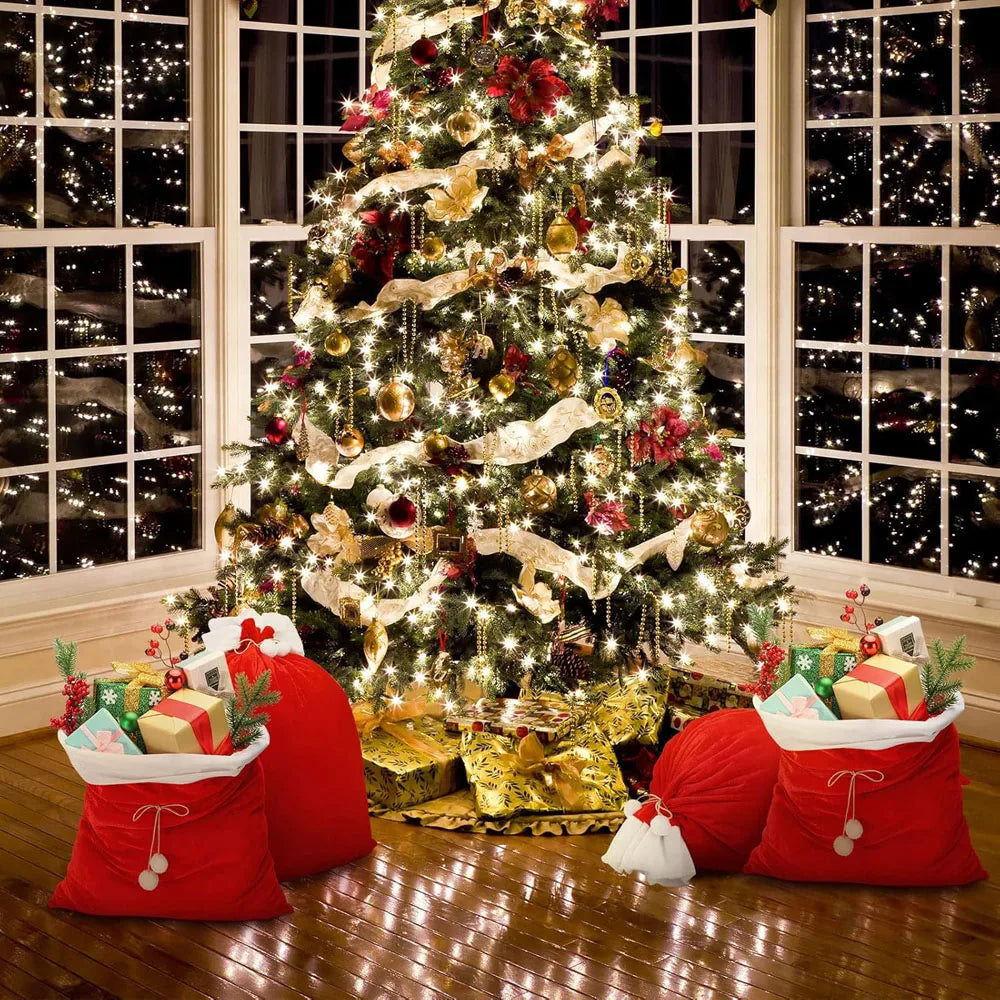 Christmas Red Velvet Bags