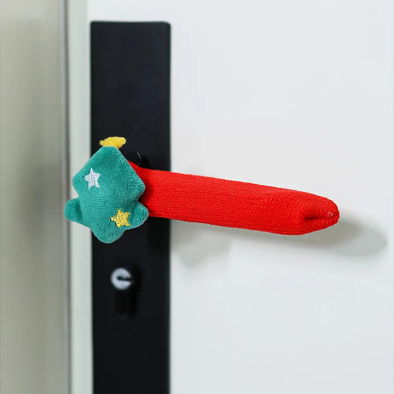 Christmas Door Handle Covers – Santa & Reindeer Decorative Sleeves