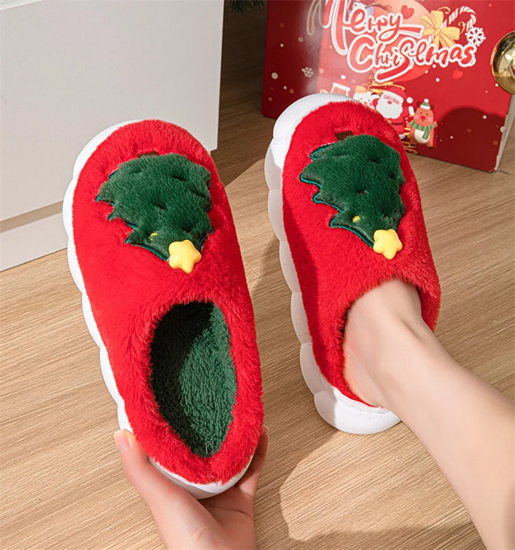 Cute Couple Christmas Slippers