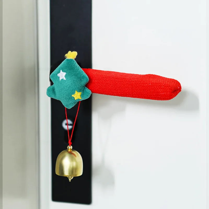 Christmas Door Handle Covers – Santa & Reindeer Decorative Sleeves