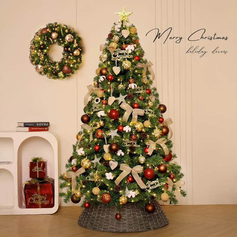 Christmas tree household large high-end Christmas decoration 2026 new living room DIY ornament scene layout