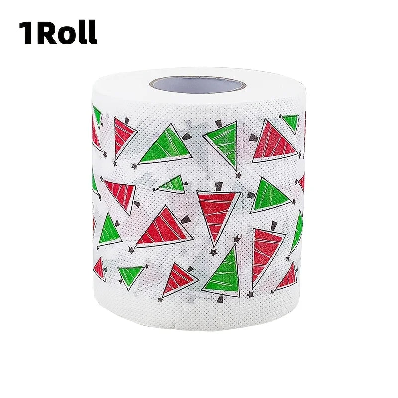 Christmas Printed Toilet Paper – Festive Holiday Bathroom Decor