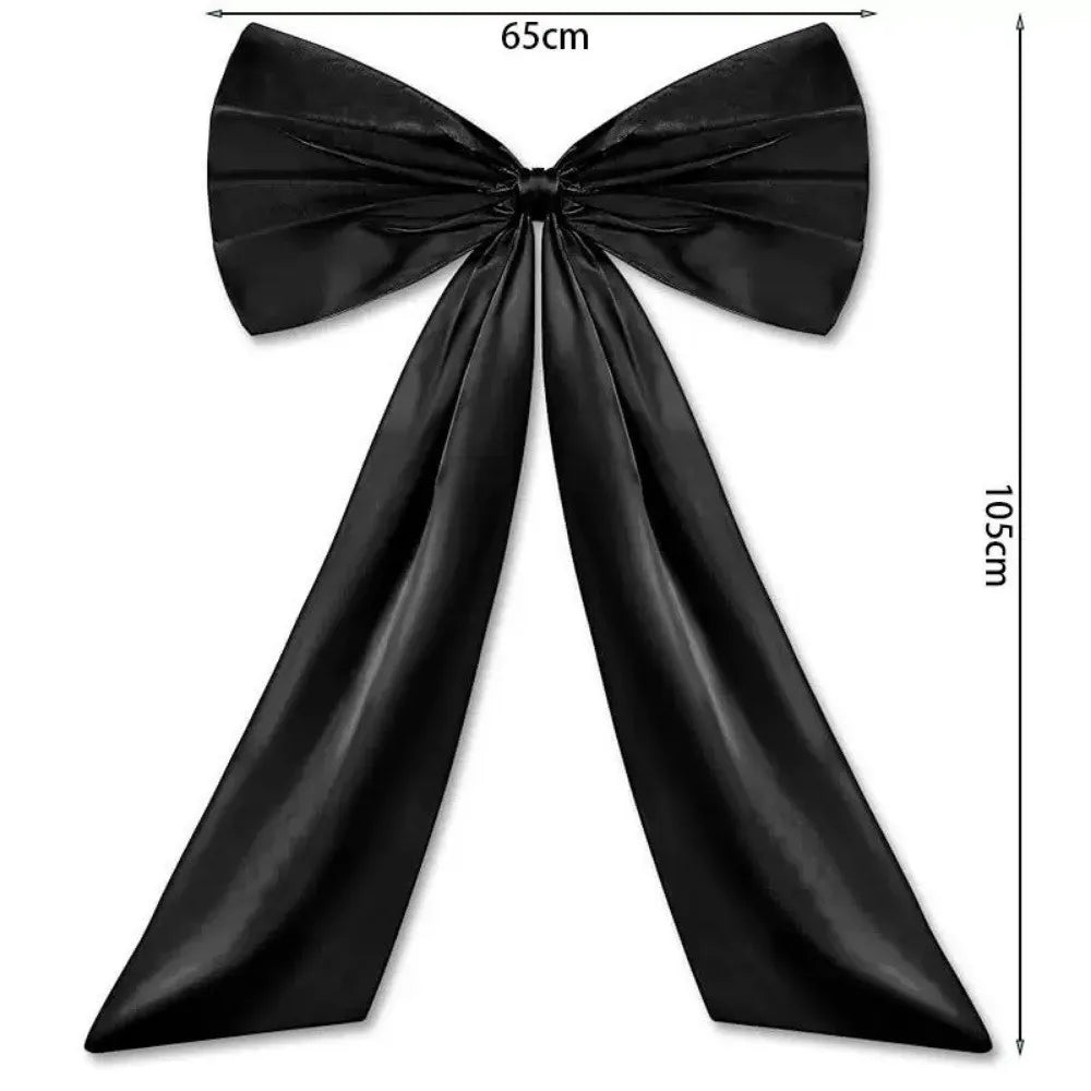Extra Large Christmas Tree Bow Topper – Elegant Satin Holiday Decoration